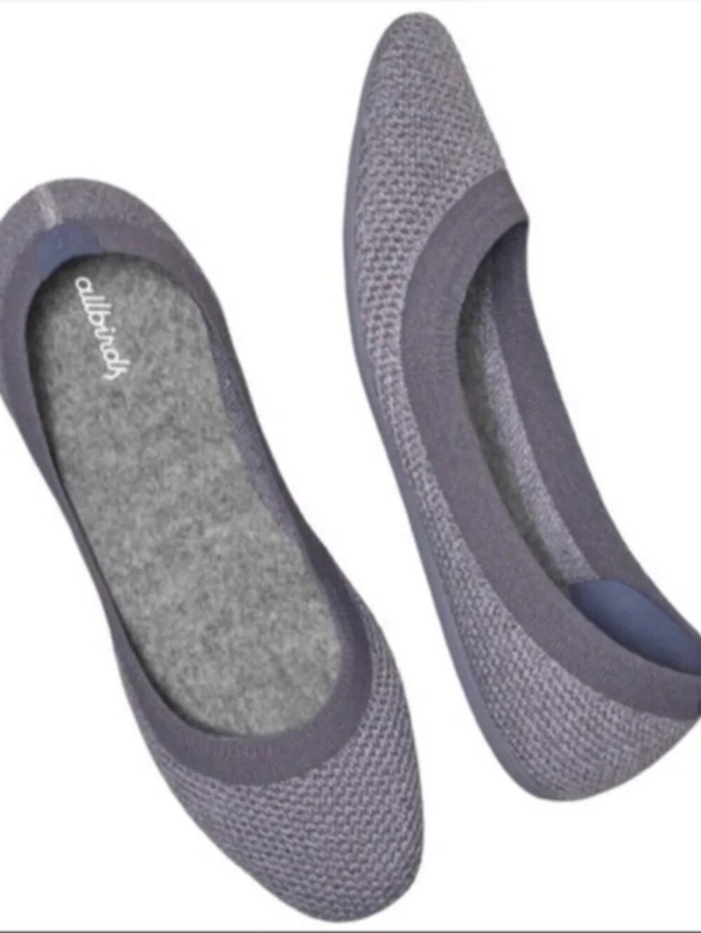 New without box ALLBIRDS Seashell Grey Tree Breezers Classic Ballet Flats Sz 7.5